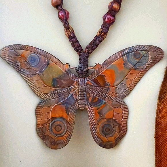 Adjustable Length Butterfly Necklace - Picture 11 of 15